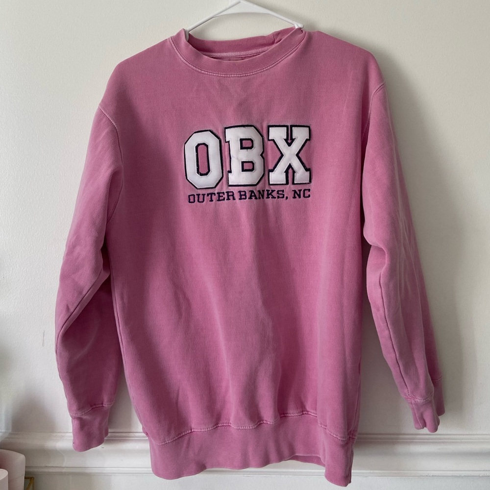 Vintage size small OBX pink crew neck